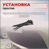 Зимняя заглушка решетки переднего бампера Renault Sandero Stepway 2009—2013