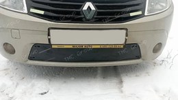 Зимняя заглушка решетки переднего бампера Renault Sandero Stepway 2009—2013