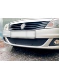 Зимняя заглушка решетки переднего бампера Renault Logan 2009-2016 рынок РФ