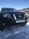Зимняя заглушка решетки переднего бампера Nissan Terrano 2014-н.в.