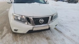 Зимняя заглушка решетки переднего бампера Nissan Terrano 2014-н.в.