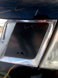 Зимняя заглушка решетки радиатора и переднего бампера Nissan Pathfinder 2011-2013 (R51 рестайлинг)
