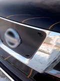 Зимняя заглушка решетки радиатора и переднего бампера Nissan Pathfinder 2011-2013 (R51 рестайлинг)