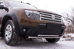 Зимняя заглушка решетки переднего бампера Renault Duster 2010-2014 G3-22