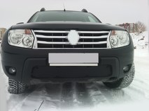 Зимняя заглушка решетки переднего бампера Renault Duster 2010-2014 G3-22