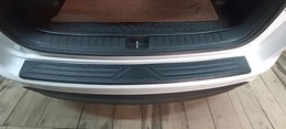 Накладка на задний бампер (со скотчем) для Hyundai Tucson 2018-2021 (III рестайлинг) D2-8