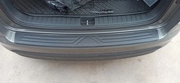 Накладка на задний бампер (со скотчем) для Hyundai Tucson 2018-2021 (III рестайлинг) D2-8