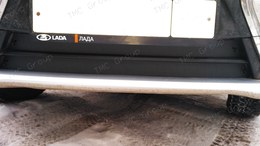Зимняя заглушка решётки переднего бампера Lada (ВАЗ) Vesta 2015-н.в., Vesta SW 2018-