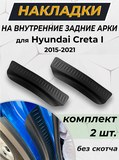 Накладки на внутренние части задних арок без скотча Hyundai Creta I 2016-