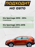 НАКЛАДКИ НА ПЕРЕДНИЕ ФАРЫ (РЕСНИЧКИ) KIA SPORTAGE III 2010-2015 B3-1