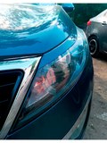 НАКЛАДКИ НА ПЕРЕДНИЕ ФАРЫ (РЕСНИЧКИ) KIA SPORTAGE III 2010-2015 B3-1