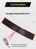 Накладка на задний бампер (со скотчем) для Chevrolet Aveo (седан) 2007-2012, Ravon Nexia R3 <(н/г) (ft) (АО) S1-3