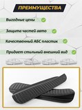 Накладки на внутренние части задних арок БЕЗ СКОТЧА Skoda Rapid 2012-2016 (лифтбек), Rapid I рестайлинг 2017-2019 (лифтбек), Rapid II 2020- (лифтбек), VW Polo VI 2020-