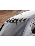 Козырек широкий EVO-style 6 зубьев на крышу Lancer 10