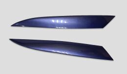 Накладки на фары (реснички) Ford Focus 2 2005-2008 дорестайлинг (ABS)