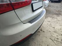 Накладка на задний бампер (со скотчем) для Kia Cerato 3 дорестайлинг 2013-2016