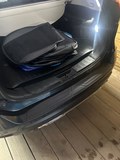 Накладка на задний бампер (со скотчем) для Nissan X-trail 2019- (Т32 II рестайлинг)