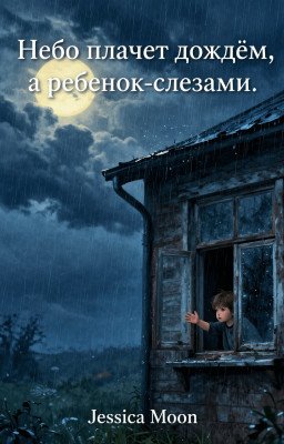 Небо плачет дождём,а ребёнок-слезами.