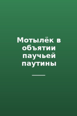 Мотылёк в объятии паучьей паутины