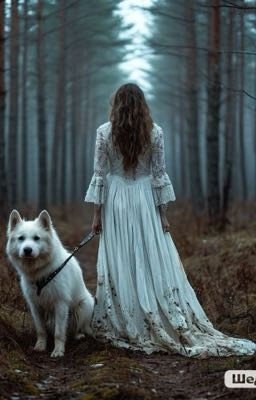 Женщина с белой собакой