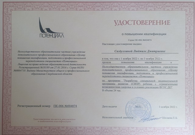 Поразработка СИПРребенкас ограниченными возможностями здоровья