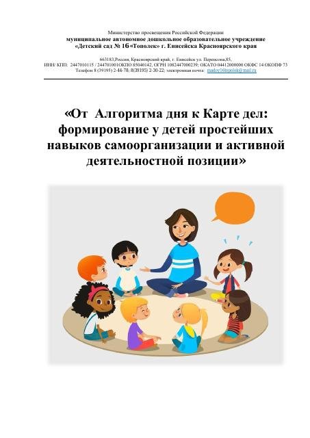 описание практики Алгоритм дня 