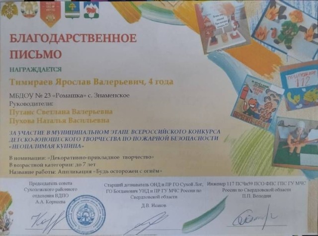 Муниципальный этап всероссийского конкурса по пожарной безопасности Неопалимая купина , 2023г ...