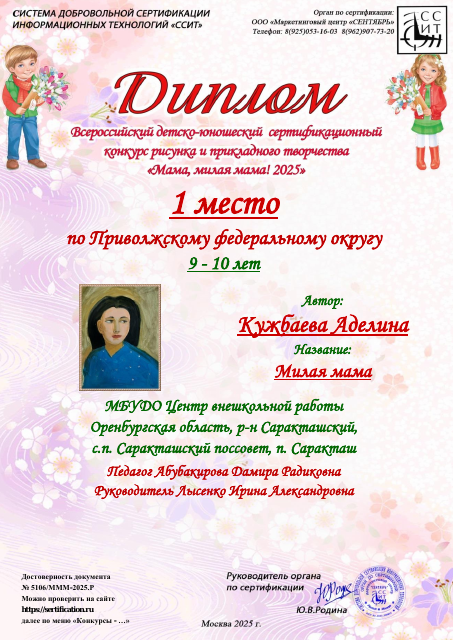 Кужбаева Аделина