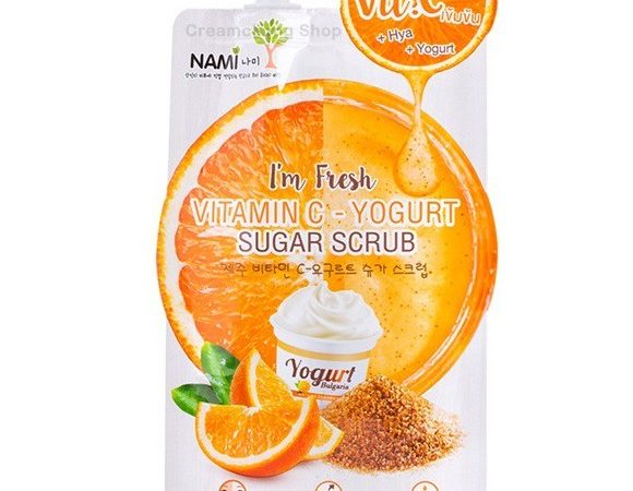 Сахарный скраб для лица с витамином С и йогуртом Nami 30 гр