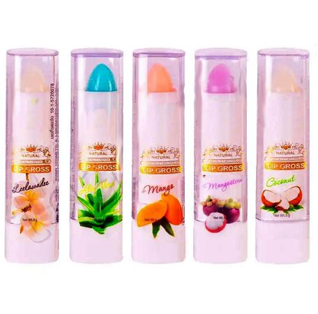 Гигиеническая губная помада - бальзам на фруктовых соках 4 вкуса