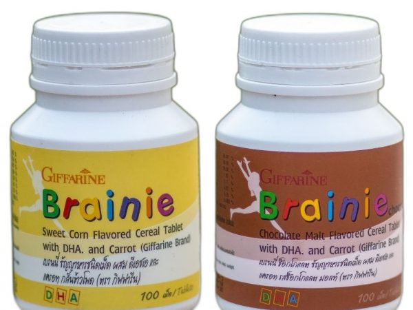 Детские жевательные витамины для мозга Brainie Giffarine 2 вкуса