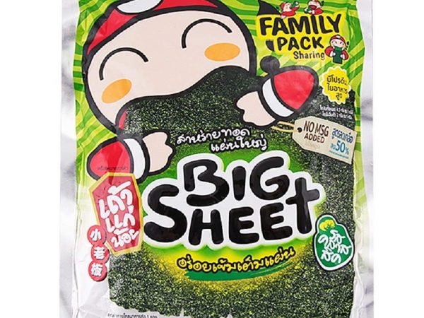 Большие чипсы из морских водорослей нори 7 гр