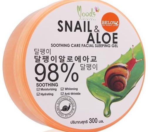 Улиточная ночная маска на основе 99% алоэ вера Belov 300 мл