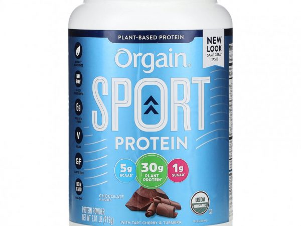 Orgain, Протеиновый порошок Sport, шоколадный, 912 г (2,01 фунта)
