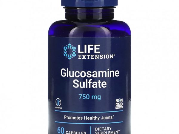 Life Extension, Сульфат глюкозамина, 750 мг, 60 капсул