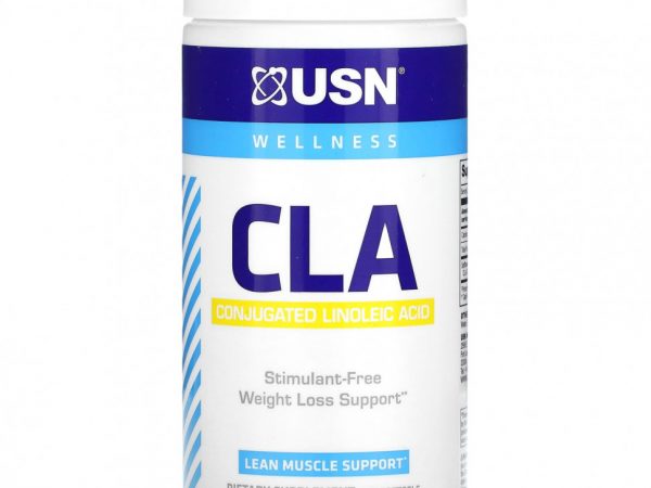 USN, CLA, конъюгированная линолевая кислота, 90 мягких таблеток