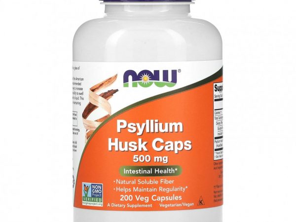 NOW Foods, Подорожник в капсулах, 500 мг, 200 растительных капсул