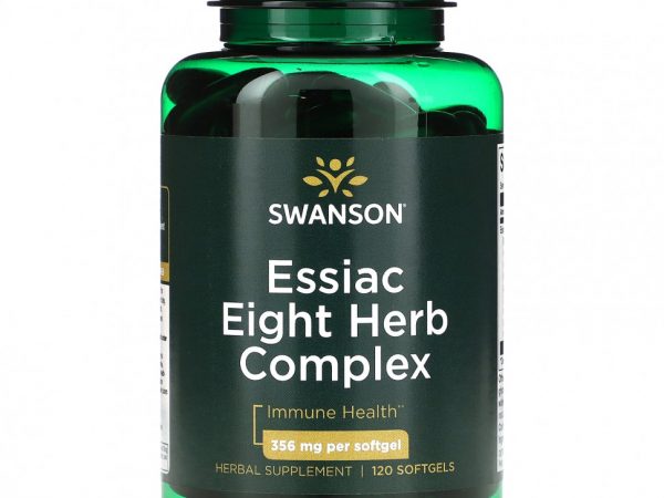 Swanson, Essiac Eight Herb Complex, 356 мг, 120 мягких таблеток