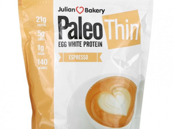 Julian Bakery, Paleo Thin, яичный белок, эспрессо, 1050 г (2,31 фунта)