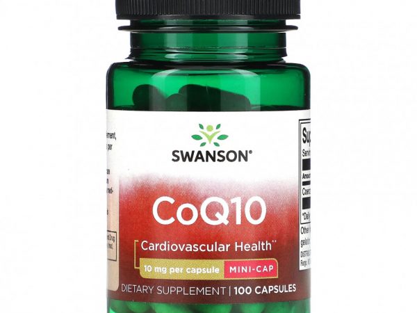 Swanson, CoQ10, 10 мг, 100 капсул