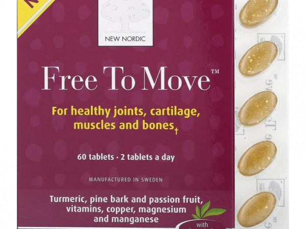 New Nordic US Inc, Free to Move, 60 таблеток
