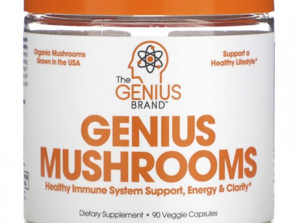 The Genius Brand, Genius Mushrooms, 90 растительных капсул