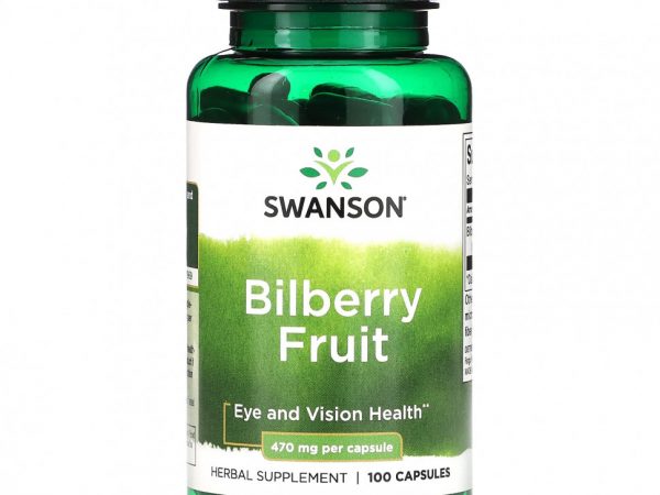 Swanson, Плоды черники, 470 мг, 100 капсул