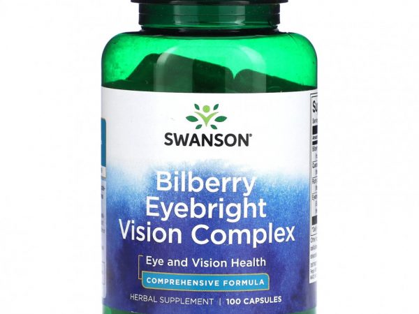 Swanson, Bilberry Eyebright Vision Complex, 100 капсул