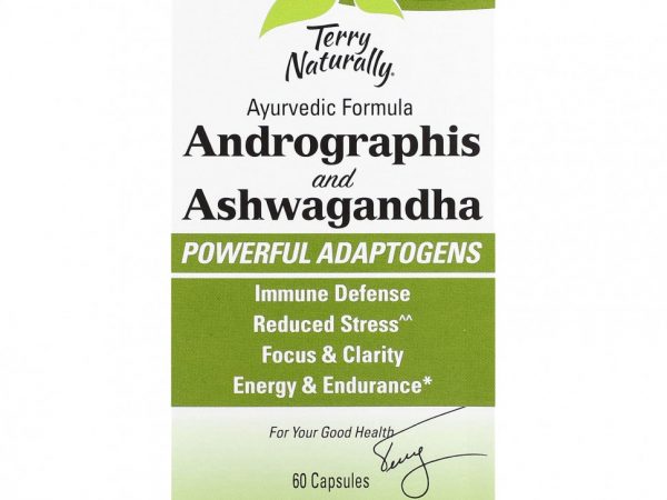 Terry Naturally, Андрографис и ашваганда, 60 капсул
