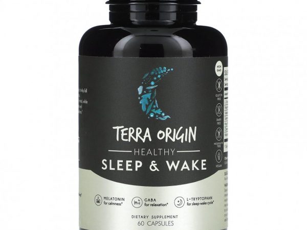 Terra Origin, Healthy Sleep & Wake, 60 Capsules