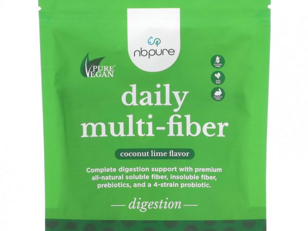 NB Pure, Daily Multi-Fiber, кокос и лайм, 15 пакетиков по 6 г (0,22 унции)