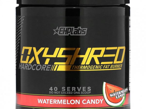 EHPlabs, Oxyshred Hardcore, термогенное сжигание жира, арбузные конфеты, 260 г (9,2 унции)