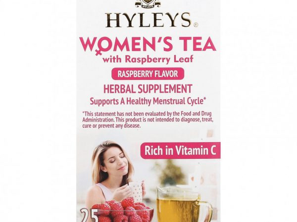 Hyleys Tea, Женский чай с листьями малины, малина, 25 чайных пакетиков в фольгированной упаковке, по 1,5 г (0,05 унции)