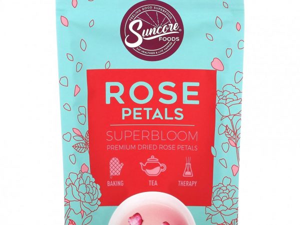 Suncore Foods, Лепестки роз, 9 г (0,3 унции)